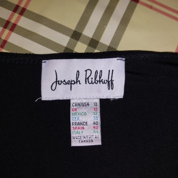 Joseph Ribkoff Asymmetric Pleated Floral Tunic Cold Shoulder Size 10 - Picture 7 of 7